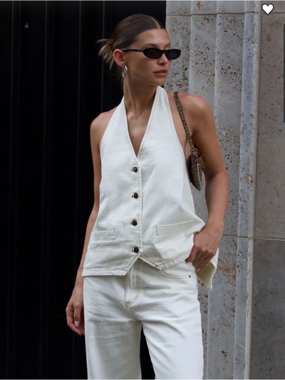 Hills Halter Top Porcelain